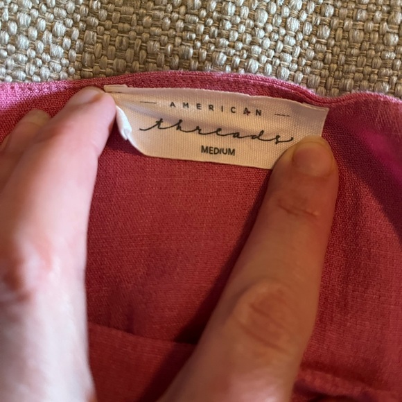 American Threads Pink Wrap Mini Dress - Picture 4 of 6